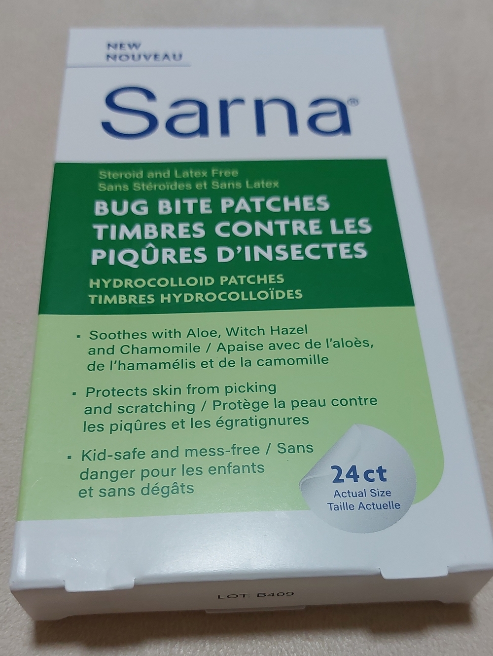 Bug Bite Patches - Green - 24 Count